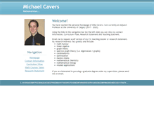 Tablet Screenshot of michaelcavers.com